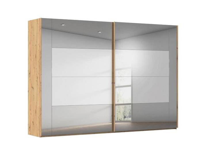 Xora SCHWEBETÜRENSCHRANK X-TEND, Eiche Artisan, 8 Fächer, 316x223x68 cm, Blauer Engel, BQ - Bündnis für Qualität, Made in Germany, Typenauswahl, von Xora