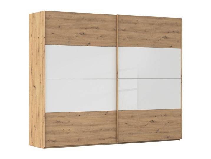 Xora SCHWEBETÜRENSCHRANK X-TEND, Weiß, Eiche Artisan, Metall, 11 Fächer, 271x223x68 cm, Blauer Engel, Made in Germany, Typenauswahl, Beimöbel von Xora