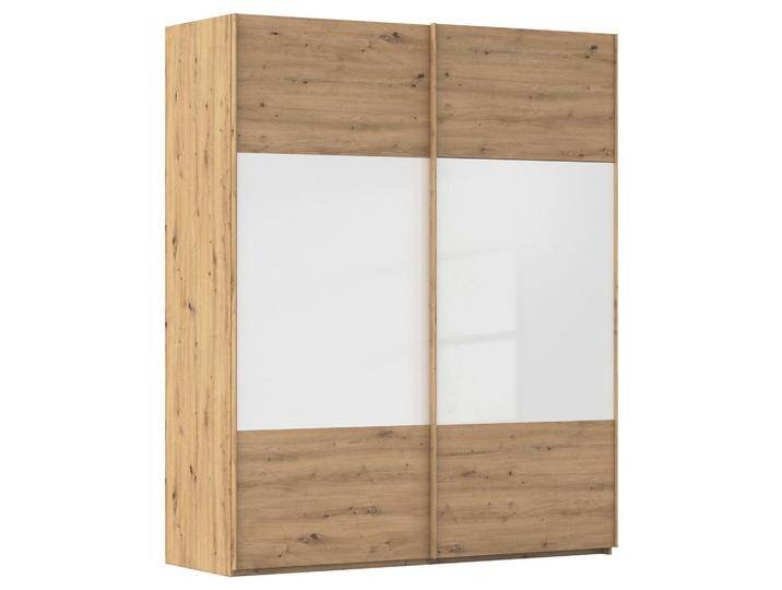 Xora SCHWEBETÜRENSCHRANK X-TEND, Weiß, Eiche Artisan, Metall, 7 Fächer, 181x223x68 cm, Blauer Engel, Made in Germany, Typenauswahl, Beimöbel von Xora