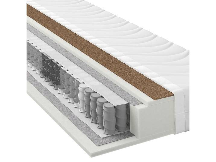 Xora TASCHENFEDERKERNMATRATZE, Weiß, H3 + H4, Füllung: Hohlfaser, 90x200 cm, OEKO-TEX® STANDARD 100, Made in Europe, Bezug abnehmbar/waschbar, von Xora