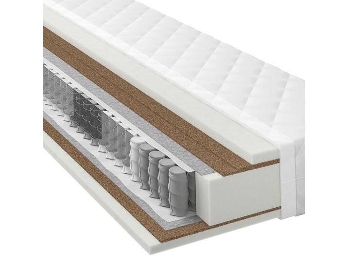 Xora TASCHENFEDERKERNMATRATZE, Weiß, H4 + H5, Füllung: Hohlfaser, 120x200 cm, OEKO-TEX® STANDARD 100, Bezug abnehmbar/waschbar, wendbar, alternative von Xora