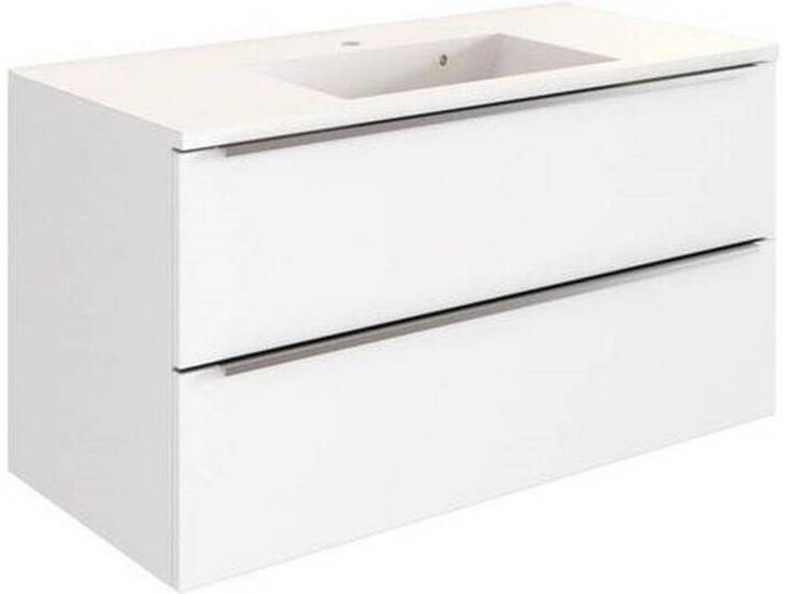 Xora WASCHTISCHKOMBI, Weiß, Metall, 2 Schubladen, 100 cm, Zusatzausstattung erhältlich, hängend, Typenauswahl, Badezimmer, Waschbecken & Armaturen, von Xora