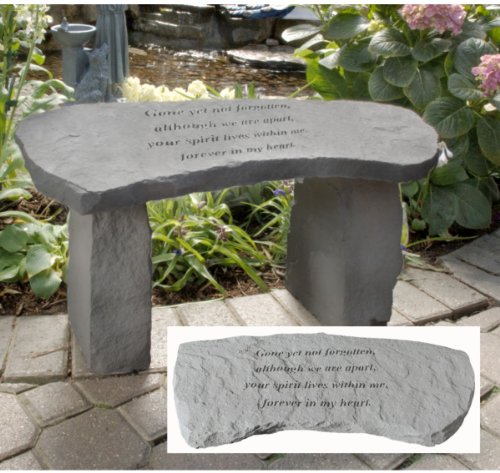 'Interpret Design Toscano Gone noch nicht erinnern Memorial Bench NR von Design Toscano