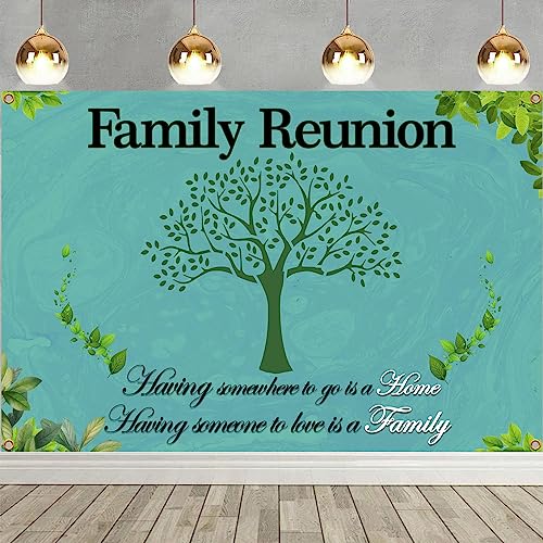 Familientreffen Hintergrund "We are Family Banner" Stammbaum-Fotoautomaten-Requisiten Familienhintergrund für Einweihungsfeiern, Adoptionen, Familientreffen, Party-Dekorationen von Xoxwolyw