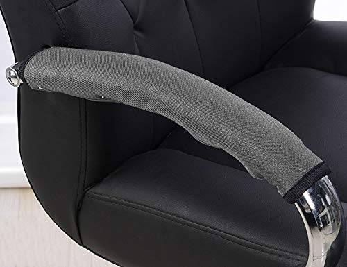 Xpnit Armlehnen-Polster für Stuhl, Armlehnenkissen, Universal-Armlehnen-Matte, Rollstuhl-Matte mit verstellbarem Gurt, für Zuhause, Büro, 2 Stück (grau, 40 x 15 cm) von Xpnit