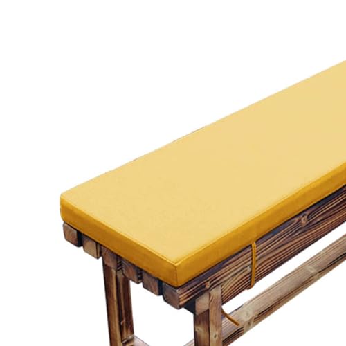 Xpnit Dickes Kissen für Gartenbank, 2-/3-Sitzer, wasserdicht, für Gartenbank, 100 / 120 cm, rechteckig, Sitzkissen für drinnen und draußen, 90 x 50 cm, Gelb Xpnit Dickes Kissen für Gartenbank, 2-/3-Sitzer, wasserdicht, für Gartenbank, 100 / 120 cm, rechteckig, Sitzkissen für drinnen und draußen, 90 x 50 cm, Gelb von Xpnit