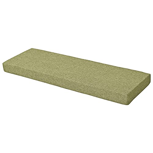 Xpnit Gartenbankkissen, 2-Sitzer, 3-Sitzer, Esszimmer-/Terrasse-/Stuhlkissen, langes Bank-/Stuhlkissen, Sitzkissen für drinnen und draußen, Schaukel (90 x 35 x 4 cm, Grün) von Xpnit