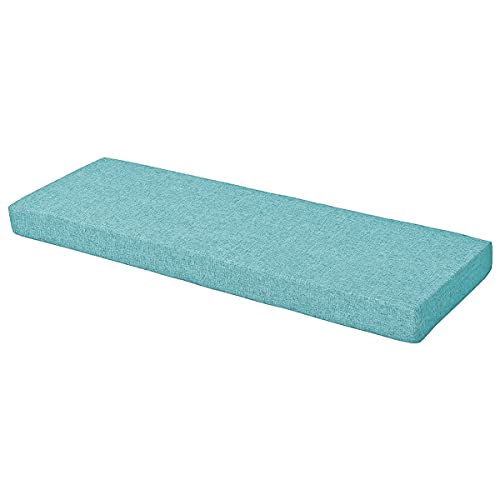 Xpnit Gartenbankkissen, 2-Sitzer, 3-Sitzer, Esszimmer-/Terrasse-/Stuhlkissen, langes Bank-/Stuhlkissen, Sitzkissen für drinnen und draußen, Schaukel (90 x 35 x 4 cm, blau) von Xpnit