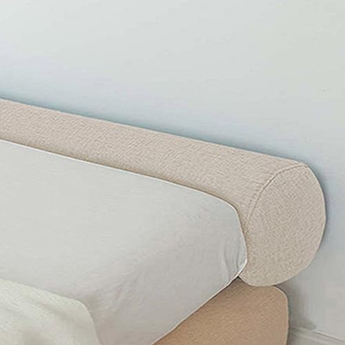 Xpnit Langes Lückenkissen, runde Rolle, weiches Zylinderkissen, Sofa-Armlehnen-Unterstützung zum Schlafen, Schwangere, Nachttischschutz (20 x 90 cm, Beige) von Xpnit