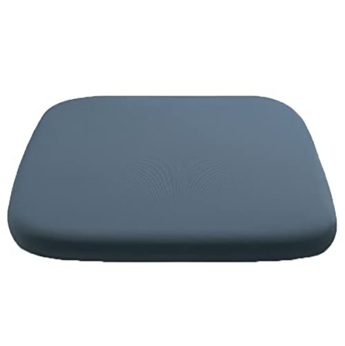 Xpnit Sitzkissen für Bürostuhl, Memory-Schaumstoff, Stuhlkissen, 40/45 cm, rutschfest, für Zuhause, Küche, Garten (40 x 40 x 4 cm, Blau A) von Xpnit