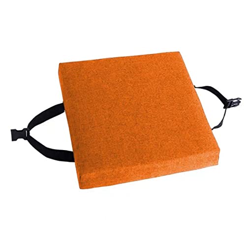 Xpnit Sitzkissen für Stuhlhocker, rutschfeste Esszimmerstuhlkissen, dicke Stuhlkissen, Hockerpolster für Zuhause, Garten, Innen- und Büro (25 x 25 x 3 cm, orange) von Xpnit