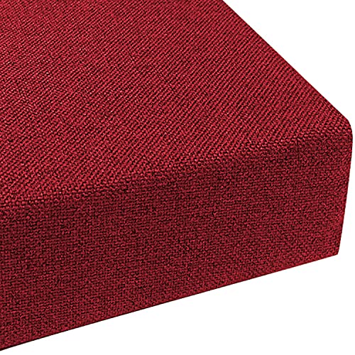 Xpnit Stuhl-Sitzkissen, quadratisch, 5/8 cm dick, Stuhlkissen, für den Innen- und Außenbereich, Stuhlkissen für Garten, Büro, Esszimmer, Zuhause (50 x 50 x 5 cm, rot) von Xpnit