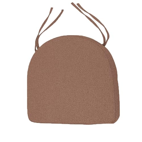 Xpnit Stuhlkissen, U-förmig, rutschfest, dick, 3/5/8 cm, Stuhlkissen, langlebiges U-förmiges Stuhlkissen für Küche, Esszimmer, Garten, Büro (35 x 38 x 5 cm, Braun A) von Xpnit