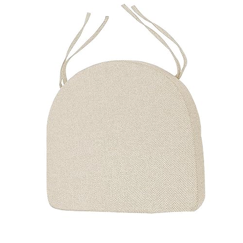 Xpnit Stuhlkissen Sitzkissen U-Form rutschfest, Dicke 3/5/8cm Stuhl Sitzkissen haltbare U-Form Stuhlkissen für Küche Essen Garten Büro (48x48x5cm,Beige) von Xpnit