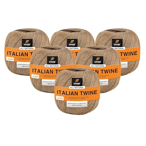 Ruby Italian Spring Twine - Italian Ball Twine String - Spring Twine Polstergewebe - Naturwachs beschichtete Schnur - Rubinschnur für Polsterbedarf, Reupadding von Federn und Möbelreparatur Ruby Italian Spring Twine - Italian Ball Twine String - Spring Twine Polstergewebe - Naturwachs beschichtete Schnur - Rubinschnur für Polsterbedarf, Reupadding von Federn und Möbelreparatur von Xpose Safety