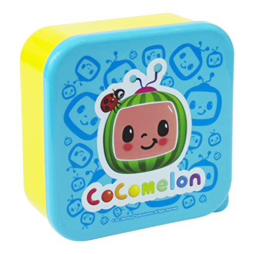 HOX X91629Z Cocomelon Lunchbox – Snacktopf für Kinder – langlebig – tragbar, Kunststoff, mehrfarbig von HOX