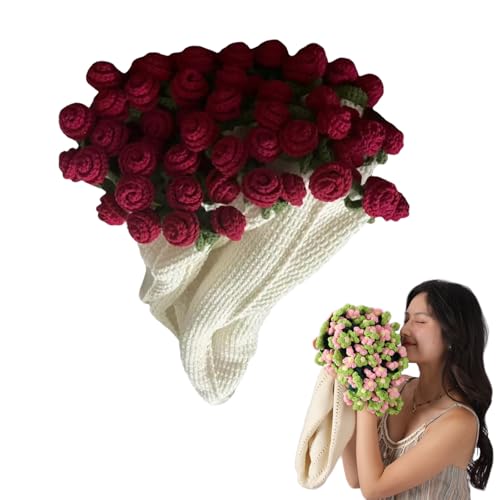 Flower Blanket,blumen Decke,Bouquet Blanket Crochet,Flower Bouquet ,Rosenblüten-Decke Handgefertigtes Materialpaket,Weich Und Leicht Gehäkelte Blumen Decken Für Den Muttertag（Materialpaket） (A) von Xpwghap