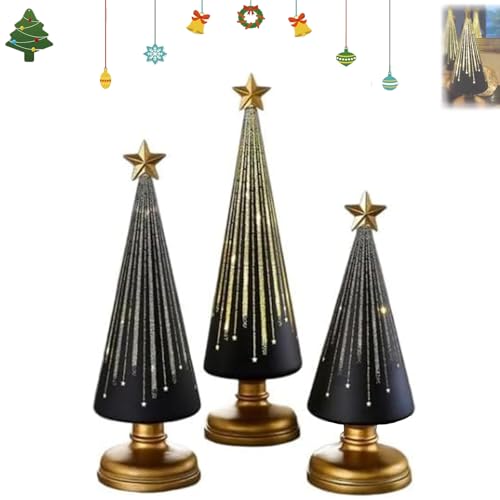Timer Lighted Sparkling Starry Night Glass Trees,3 Stück Starry Night Bäume,Gradient Glass Weihnachtsbaum Mit LED-Licht,Festliche Lebkuchen-Design Dekoration Für Resin-Weihnachtsanhänger-Black||3pcs Timer Lighted Sparkling Starry Night Glass Trees,3 Stück Starry Night Bäume,Gradient Glass Weihnachtsbaum Mit LED-Licht,Festliche Lebkuchen-Design Dekoration Für Resin-Weihnachtsanhänger-Black||3pcs von Xpwghap