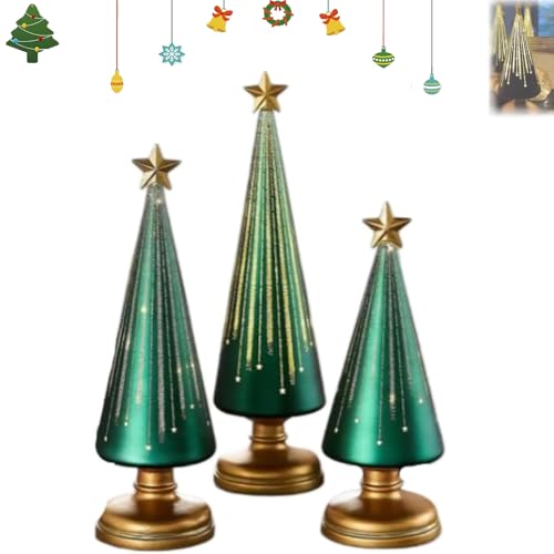 Timer Lighted Sparkling Starry Night Glass Trees,3 Stück Starry Night Bäume,Gradient Glass Weihnachtsbaum Mit LED-Licht,Festliche Lebkuchen-Design Dekoration Für Resin-Weihnachtsanhänger-Green||3pcs Timer Lighted Sparkling Starry Night Glass Trees,3 Stück Starry Night Bäume,Gradient Glass Weihnachtsbaum Mit LED-Licht,Festliche Lebkuchen-Design Dekoration Für Resin-Weihnachtsanhänger-Green||3pcs von Xpwghap