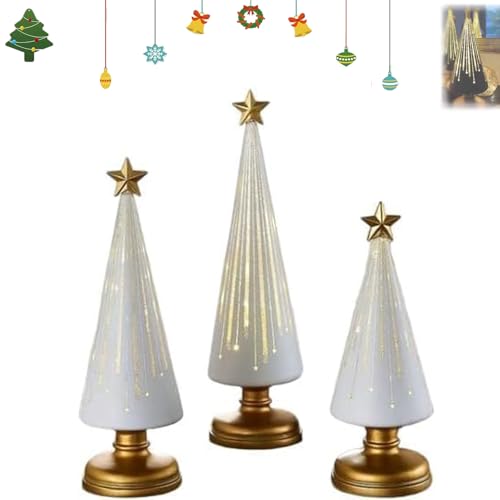 Timer Lighted Sparkling Starry Night Glass Trees,3 Stück Starry Night Bäume,Gradient Glass Weihnachtsbaum Mit LED-Licht,Festliche Lebkuchen-Design Dekoration Für Resin-Weihnachtsanhänger-White||3pcs Timer Lighted Sparkling Starry Night Glass Trees,3 Stück Starry Night Bäume,Gradient Glass Weihnachtsbaum Mit LED-Licht,Festliche Lebkuchen-Design Dekoration Für Resin-Weihnachtsanhänger-White||3pcs von Xpwghap