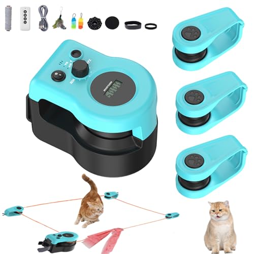 Xpwghap Catnamic，catnamic Toy，katzenspielzeug Fangen，automatisches Katzenspielzeug，Auto- Und Manuellen Modi,einstellbare Geschwindigkeit,USB Wiederaufladbarer-a von Xpwghap