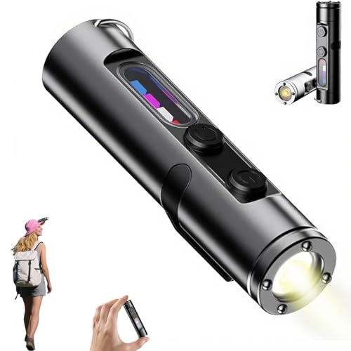 Xpwghap Taclite Mini,taclite Mini - The Ultimate Everyday Micro Tool,leicht Zu Tragen, Taschenlampe Für Edc,LED Taschenlampe Aufladbar, Torch Mit 9 Lichtmodi,Wasserdichte Für Camping-A von Xpwghap
