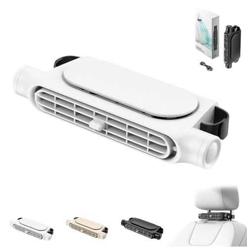 Xpwghap Tragbare Klimaanlage Fürs Auto,auto Ventilator Für Rücksitzautositzventilator,auto Sitzbelüftung Mit Usb,seat Car Fan Portable Plug-in Three-speed,für SUV, LKW, Wohnmobile & PKW-A von Xpwghap