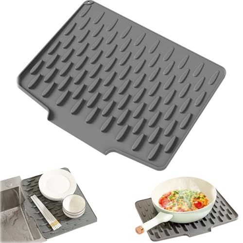 auslaufsicherer arbeitsplattenschutz aus silikon – hitzebeständige und rutschfeste matte für tropffr,auslaufsicherer arbeitsplattenschutz aus silikon,Silicone Dish Drying Mat,no spill silicone worktop von Xpwghap