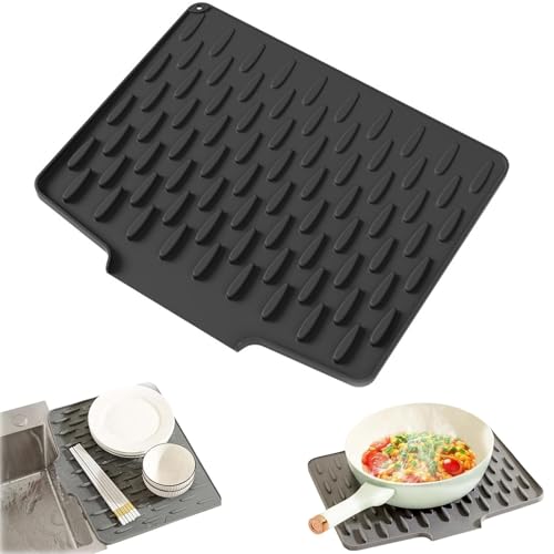 auslaufsicherer arbeitsplattenschutz aus silikon – hitzebeständige und rutschfeste matte für tropffr,auslaufsicherer arbeitsplattenschutz aus silikon,Silicone Dish Drying Mat,no spill silicone worktop von Xpwghap