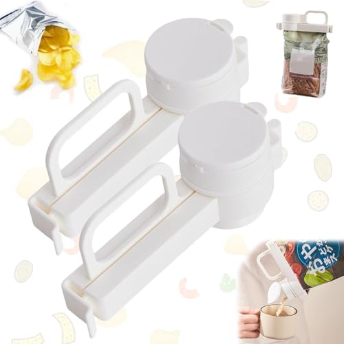 luftdichter tütenverschluss mit spender,ausschütthilfe,Beutelclips Mit Ausschütter,beutelclips Mit Öffnung,verschlussclips Mit Ausschütter,kaffeebohnen Verschluss,seal and Pour Bag Clip, Für Süßigkeit von Xpwghap