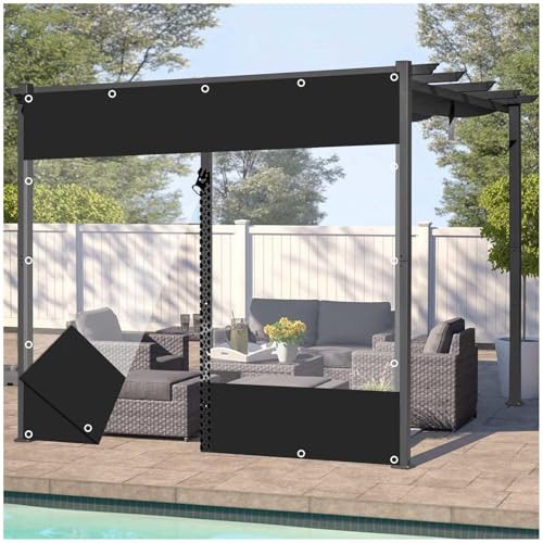 Pavillon-planen-seitenwände, Transparente Planen Schwerlast wasserdichte Vorhänge, Außen Pergola-veranden Planen Seitenteile, 0,5mm Durchsichtig PVC-planen-regenvorhänge Pavillon-planen-seitenwände, Transparente Planen Schwerlast wasserdichte Vorhänge, Außen Pergola-veranden Planen Seitenteile, 0,5mm Durchsichtig PVC-planen-regenvorhänge von Xrdbfd