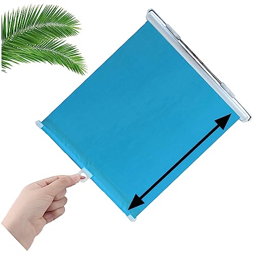 Verdunkelungsrollos, Saugnapf Rollos, Fenster Rollo Dachfenster, Verdunkelungsvorhänge Ohne Bohren, Sichtschutz Jalousien, Sonnenschutz Rollo, Thermorollo,Blue-40x125cm(15.7 * 49.2in) von Xrdbfd