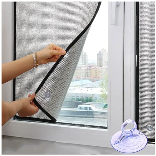 Völlig Verdunkelung Fensterfolie, Blendschutzfolie Für Fenster, Sonnenschutzfolie Für Heim Büros, Anti-uv Reflektierende Fensterfolie, 8mm Aluminiumfolie Isolierfolie,WxH-45x150cm/18 * 59in Völlig Verdunkelung Fensterfolie, Blendschutzfolie Für Fenster, Sonnenschutzfolie Für Heim Büros, Anti-uv Reflektierende Fensterfolie, 8mm Aluminiumfolie Isolierfolie,WxH-45x150cm/18 * 59in von Xrdbfd