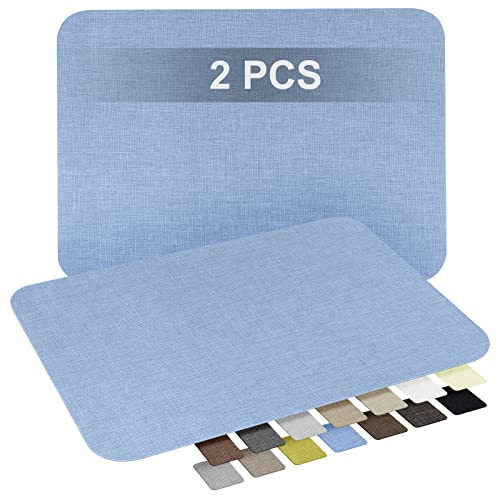 Leinen Stoff Patches Selbstklebend, 20x28 cm Leinenstoff Reparatur Patches, Sofa Reparatur Patches,Leinen Stoff Reparatur Flicken für Leinenkleidung,Autositze,Vorhang Kopfteile Blauer Jeansstoff von Xroam