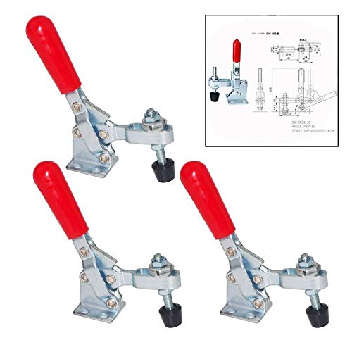 Xrten 3 Stück Vertikale Toggle Clamp,Kniehebelspanner Vertikal Schnellspanner Handwerkzeuge Toggle Clamp Xrten 3 Stück Vertikale Toggle Clamp,Kniehebelspanner Vertikal Schnellspanner Handwerkzeuge Toggle Clamp von Xrten