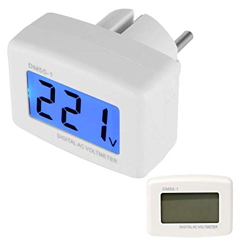 Xrten AC 80-300V Digital LCD Voltmeter,EU Stecker Voltage Meter Tester für Spannungsmessgerät von Xrten