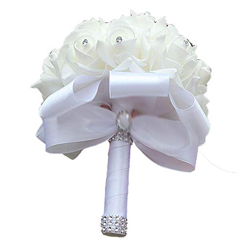 Xrten Brautjungfer Hochzeitsstrauß Kunstblumen Blumen Brautstrauß Blumen Hochzeit Wunderschöne Blume von Xrten