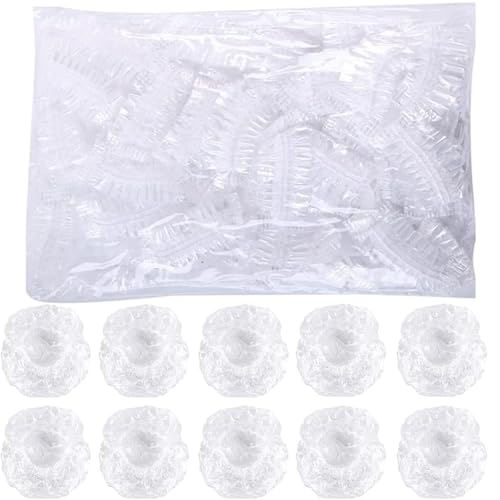 Xrten Disposable Shower Earmuffs,Dusche Ohr 200 Stück Abdeckung,wasserdichte Ohrenschützer Verdickte Einweg-Ohrenschützer zum Schönheits,Gehörschutzwerkzeug für Haarfärbemittel Dusche Baden Zuhause von Xrten