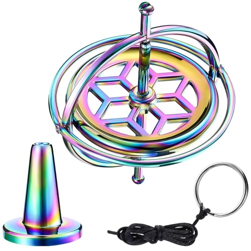 Xrten Gyroscope,Rotierendes Schreibtischspielzeug,Gyroskop Metall Bunte Spinning Dekompression,Spielzeug Pädagogisches Geschenk für Kinder Gyroskop Kreisel,Balance Physics Toy Boys Girls Colorful Gift Xrten Gyroscope,Rotierendes Schreibtischspielzeug,Gyroskop Metall Bunte Spinning Dekompression,Spielzeug Pädagogisches Geschenk für Kinder Gyroskop Kreisel,Balance Physics Toy Boys Girls Colorful Gift von Xrten