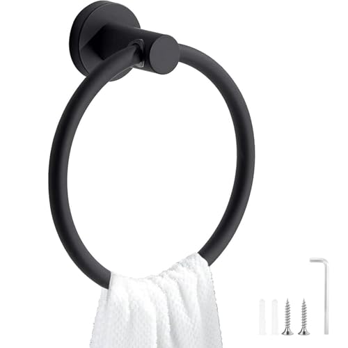 Xrten Handtuchring Handtuchhalter,Edelstahl Handtuchhalterung,Handtuch Handtuchhaken Zerstörungsfreie Wandmontage Handtuchhalter Rund mit Schrauben Wandmontage für Badezimmer,Wohnzimmer,Küche Xrten Handtuchring Handtuchhalter,Edelstahl Handtuchhalterung,Handtuch Handtuchhaken Zerstörungsfreie Wandmontage Handtuchhalter Rund mit Schrauben Wandmontage für Badezimmer,Wohnzimmer,Küche von Xrten