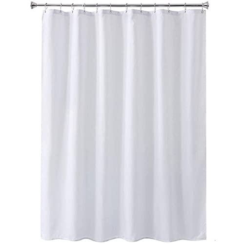 Xsayjia Shower Curtain Anti-Mould schimmelresistent mit Anti-Rost-Haken Waschbare Stoff- Duschvorhang , für Toilette, Badezimmer, Badewanne und Duschkabine / Zimmer (80 x 180 cm weiß) von Xsayjia