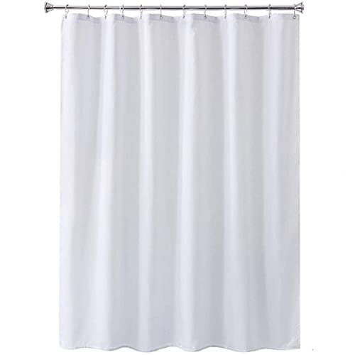 Xsayjia Shower Curtain Anti-Mould schimmelresistent mit Anti-Rost-Haken Waschbare Stoff- Duschvorhang , für Toilette, Badezimmer, Badewanne und Duschkabine / Zimmer (180 x 200 cm weiß) von Xsayjia