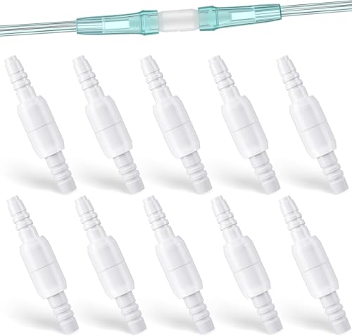 Xstary 10er-Pack 360° Drehbarer Sauerstoffschlauchkanülenverbinder, Schwenkverbinder für Schläuche Schwenkbarer O2-Stecker Verhindert Verheddern des Schlauchs Xstary 10er-Pack 360° Drehbarer Sauerstoffschlauchkanülenverbinder, Schwenkverbinder für Schläuche Schwenkbarer O2-Stecker Verhindert Verheddern des Schlauchs von Xstary