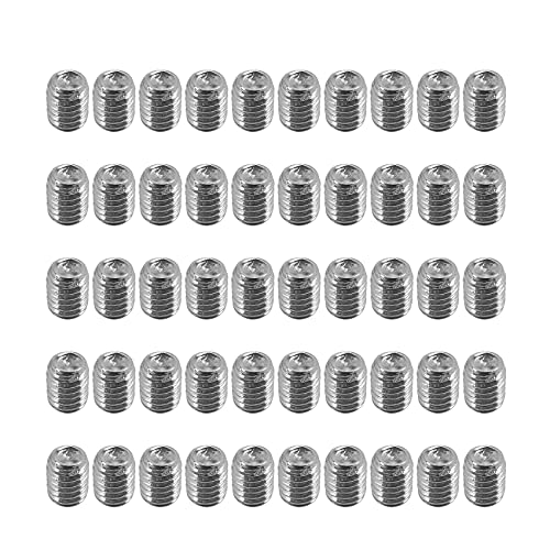 Xtahdge 50 Stueck M2.5 x 3mm Edelstahl Innensechskant Set Madenschrauben Kopfloser Mutter von Xtahdge