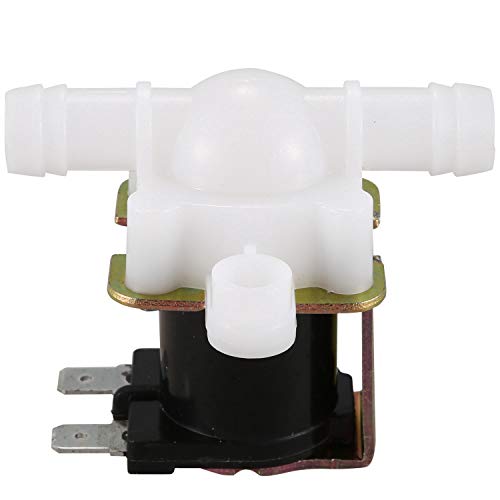 Xtahdge Elektrisches Magnetventil, 0,95 cm, 12 V Gleichstrom, 12 V Gleichstrom, für automatische Wasserhähne, Trinkbrunnen, ohne Druck, weiß und schwarz von Xtahdge