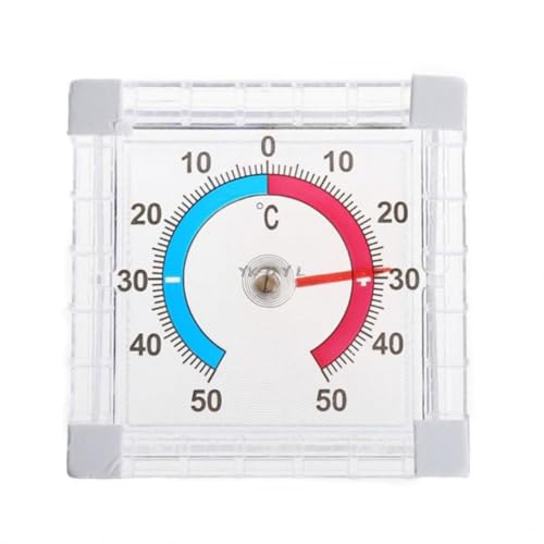 Xtahdge Fensterthermometer Innen-/Außenthermometer Wand-/Gartenthermometer Heimthermometer Messscheibe Temperaturmessung Haushaltsthermometer Zubehör von Xtahdge