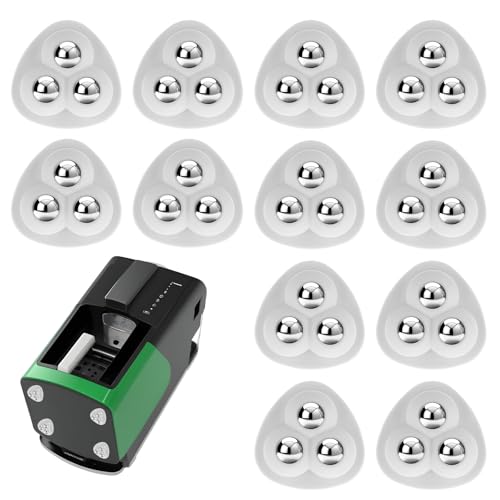 12 Stück Kleingeräte-Rollen Selbstklebende Rollen Klebrige Schwenkrollen Mini-Rollenkugellager 360° Schwenkbare Universalrollen für Aufbewahrungsboxen kleine Küchengeräte Mülleimer(Weiß) von Xthrotsenk