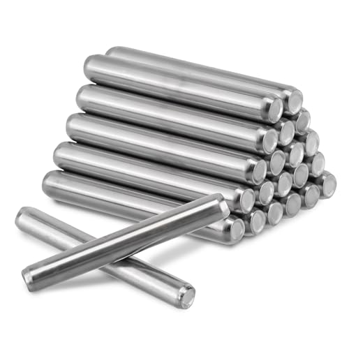 20 Stück Zylinderstifte Passstifte ø4x30MM Regale Dübel Regalbodenträger Edelstahl Stiftemetall Regalstifte Regalbodenstifte Zylindrische für Schränke Möbel Regal von Xthrotsenk