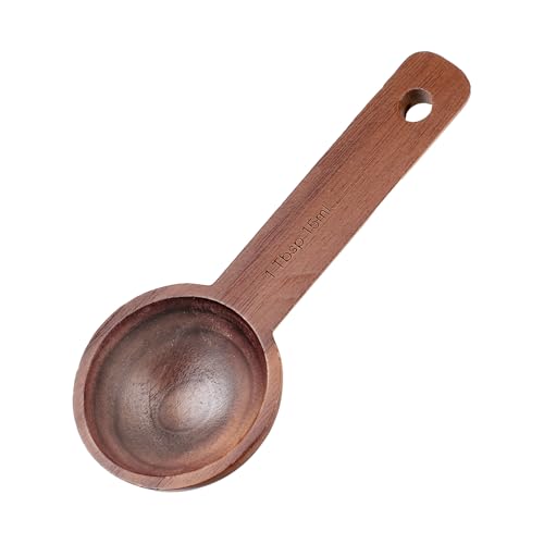 Kaffeelöffel aus Walnuss Holz 15 ml Holz Kaffee Messlöffel Löffel Kaffee für Messen von Kaffeebohnen Gemahlene Bohnen Tee von Xthrotsenk