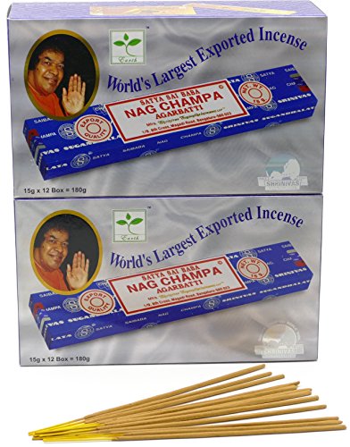 Satya nagch Rezeptor Räucherstäbchen Sticks (15gms), 24 packs = 288 sticks von Satya